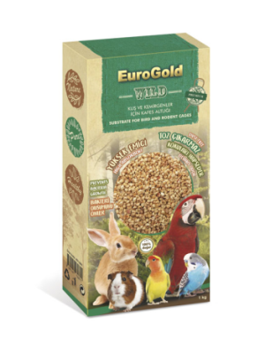 EUROGOLD KUŞ VE KEMİRGEN KAFES ALTLIĞI 1 KG